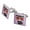 Silver, variant on Batman Catwoman Cute Chibi Character Square Cufflink Set - Silver or Gold