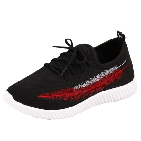 

ZMHEGW Women s Ladies Casual Anti-Slip Sport Walking Sneakers Running Soft Shoes