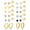 Gold, variant on Hypoallergenic Flat Back Earrings for Women-Surgical Steel Earrings for Sensitive Ears 20G Stainless Steel Earring Stacks Small Flatback Stud Hoop Cartilage Earring
