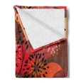 thumbnail image 2 of Dandelion Soft Flannel Fleece Throw Blanket, Floral Patterned Illustration with Wavy Pedicles and Big Dots in Autumn Colors, Cozy Plush for Indoor and Outdoor Use, 70" x 90", Multicolor, by Ambesonne, 2 of 5