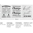 thumbnail image 2 of 3 Pieces Canvas Wall Art, Funny Bathroom Canvas Wall Art, Best Seat In the House Prints, Farmhouse Home Bathroom Decor, Bathroom Rules Canvas Painting, Wall Decoration for Bathroom Restroom Toilet, 2 of 6