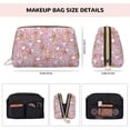 thumbnail image 2 of Seafood Makeup Bag, Large Capacity Travel Cosmetic Bag for Women Girls- Travel Toiletry Bag Leather Portable Waterproof Makeup Case Organizer with Handle, 2 of 4