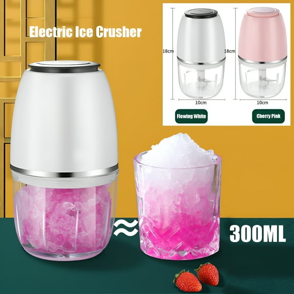 ZEPARO Electric Ice Crusher Multipurpose Ice Grinder Ice Crushing Machine-Pink