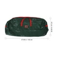 thumbnail image 3 of IBASETOY 1Pc Christmas Tree Storage Bag Heavy Duty Green Zippered Pouch for Seasonal Decoration, 3 of 5
