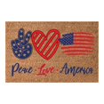 thumbnail image 2 of Entry Doormats for Entryway Outside Door Mats for Home Entry Floor Doormats Patriotic Decorations Summer Door Mats Floor Mats Peace Love America Inside Floor Mat Doormats for Entryway 16x24IN, 2 of 6