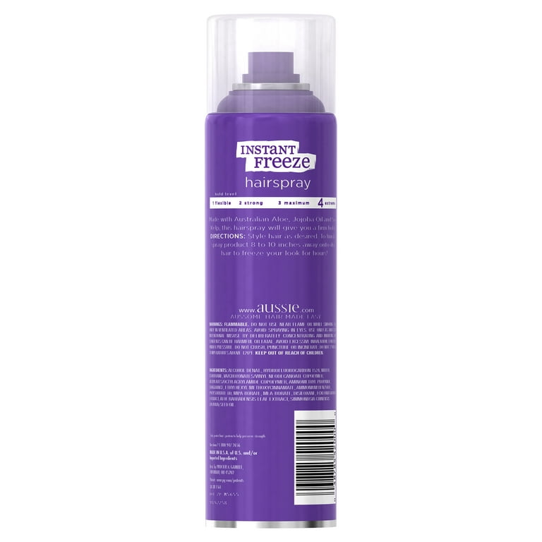 Aussie Instant Freeze Hair Spray Non-Aerosol Maximum Hold, 8.5 oz  Ingredients and Reviews