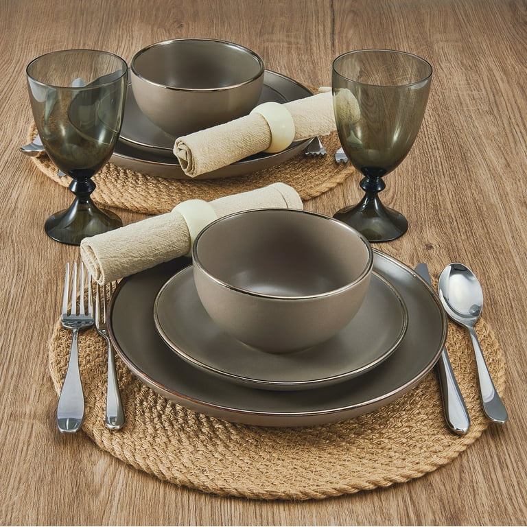Pfaltzgraff Hadlee 12-piece Dinnerware set Stoneware in Gray