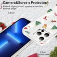 thumbnail image 5 of Merry Christmas Santa Phone Case for iPhone 13 Pro Xmas Elk Deer Clear Magnetic Case 6.1", Compatible with Magsafe, Cute Winter Pattern Design Cover Shockproof Soft TPU Funda for Girl Women, 5 of 5