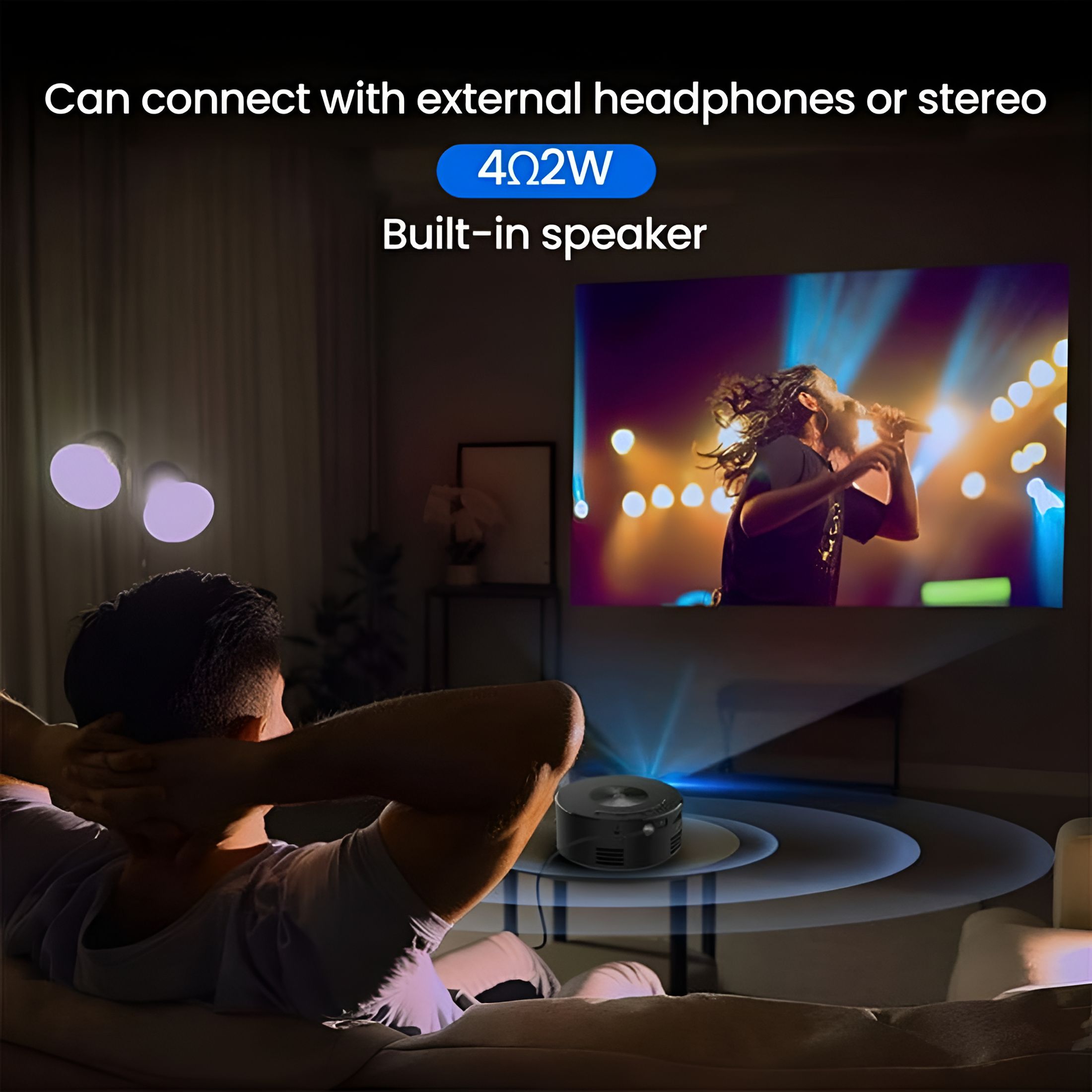GJX Tracing Projector for Drawing 320*180P Multimedia Mini Pocket Mobile Mini Outdoor Projector
