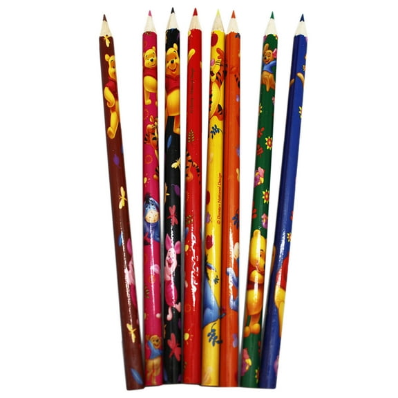 Disney's Winnie the Pooh and Friends Assorted Colored Pencil Set (8 Pencils)