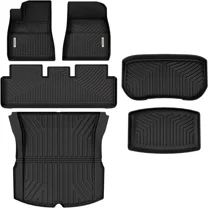 RVNI Floor Mats for 2024 2025 Tesla Model 3 Highland Full Set Floor Mats and Cargo Liner Mat for Tesla Model 3 Highland TPE All-Weather