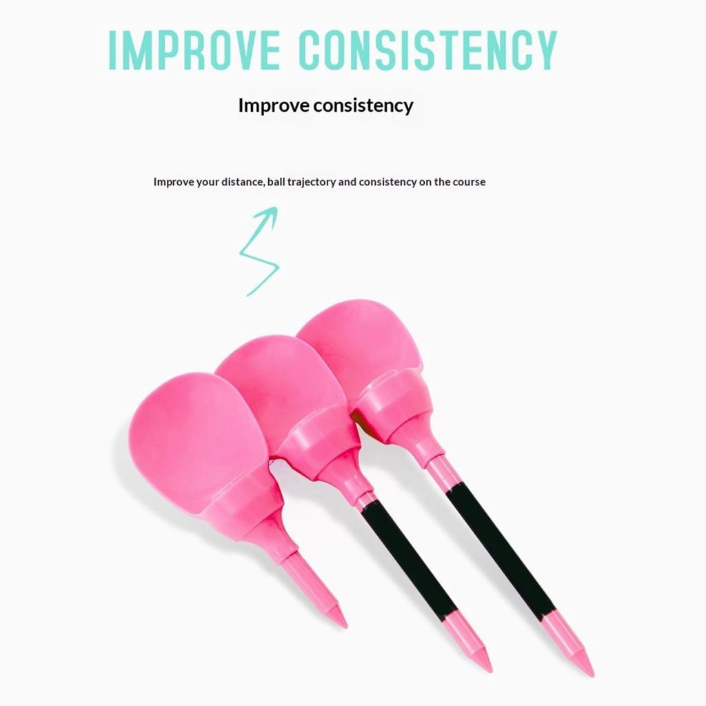 Yihuala 8Pcs/pack Golfs Tees for Driver Training, Golfs Training Tees Low Resistance More Distance Consistent Height