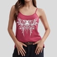thumbnail image 2 of Unir Women's Gothic Butterfly Print Cotton Cami Top Spaghetti Strap Casual Tank, 1 Piece, S-XL Plus Size Friendly, 2 of 7