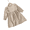 Khaki, variant on LYMAYTER Girl Spring Autumn Dress Solid Color Round Neck Long Sleeve Dresses Kids A Line Swing Dress 2-7Y