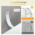 thumbnail image 5 of Spaco 4-drawer Storage Dresser Chest, Wood Nightstand for Bedroom, Modern Chest Organizer for Entryway, White, 5 of 13