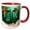 Red/White, variant on 3drose, 2 Cute Fish with Bubbles in Aquarium, 11oz Two-tone Red Mug