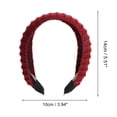 thumbnail image 3 of Unique Bargains 1 Pc Knitted Wide Headbands for Women Red, 3 of 6