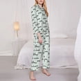 thumbnail image 3 of Easygdp Love lettering Women's Long-Sleeve Shirt and Full-Length Bottom Pajama Set,Two Piece Loungewear Soft Pajama Top and Pants Pjs Sleepwear-Small, 3 of 7