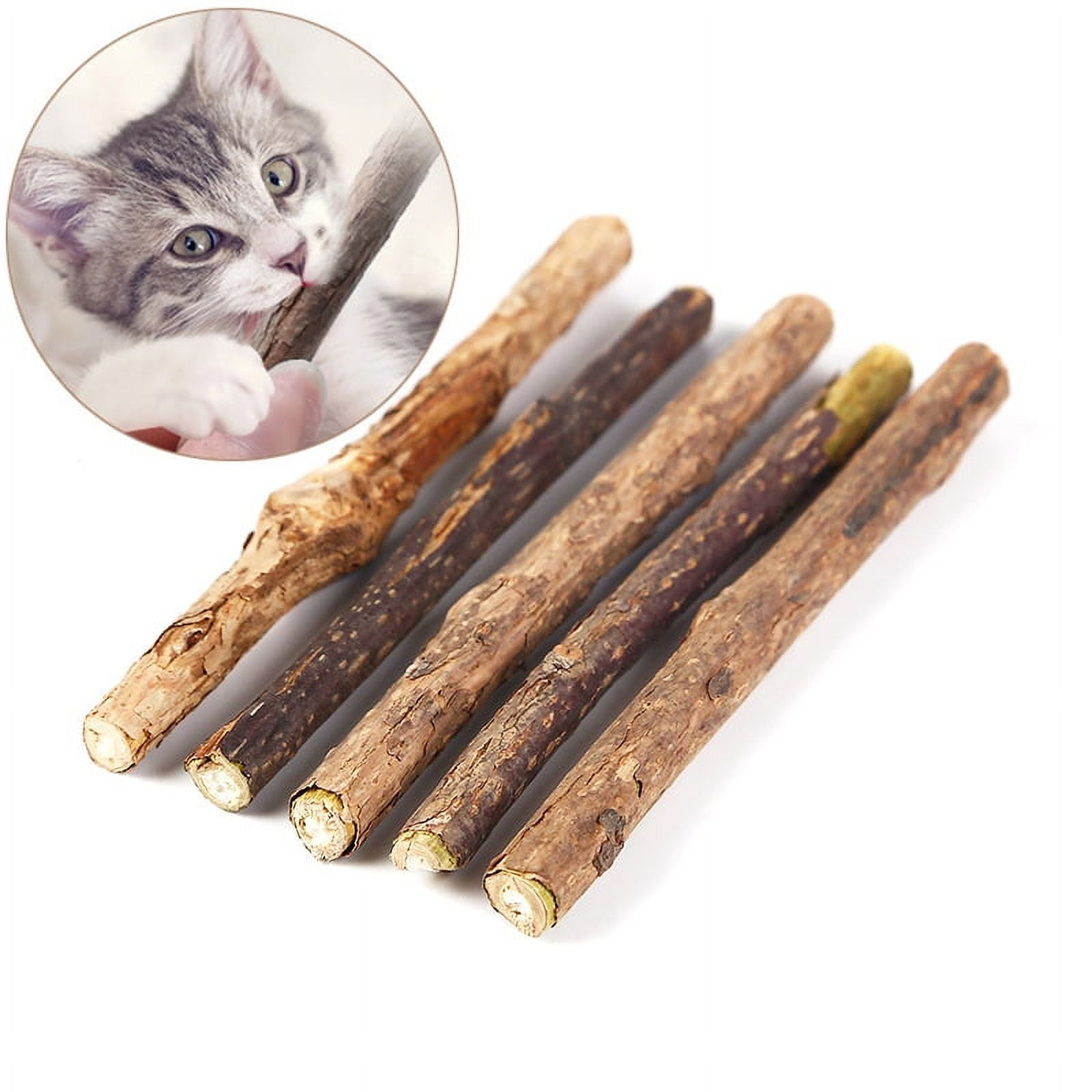 SHENMO Set of 5 Matatabi Sticks for Cats Dried Catnip Natural Catnip Matabi Stick Macher Toy Cats Walmart