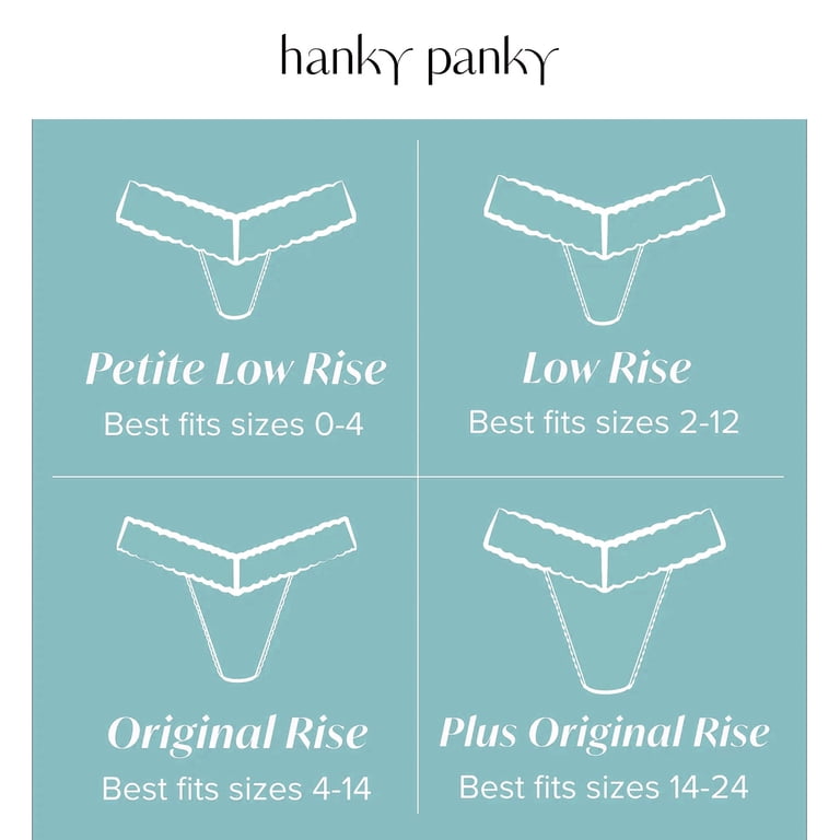 Hanky Panky 3-PACK Signature Lace Low Rise Thong (49113PK