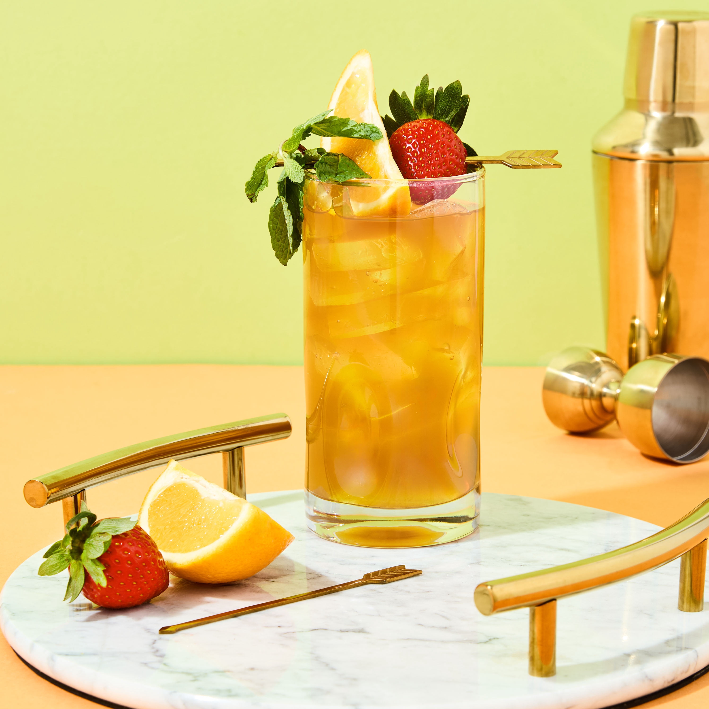 bettergoods Peach Tea Smash Mixer, 25.4 fl oz (Glass Bottle)