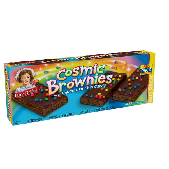 Little Debbie Big Pack Cosmic Brownies with Chocolate Chip Candy - 12 CT