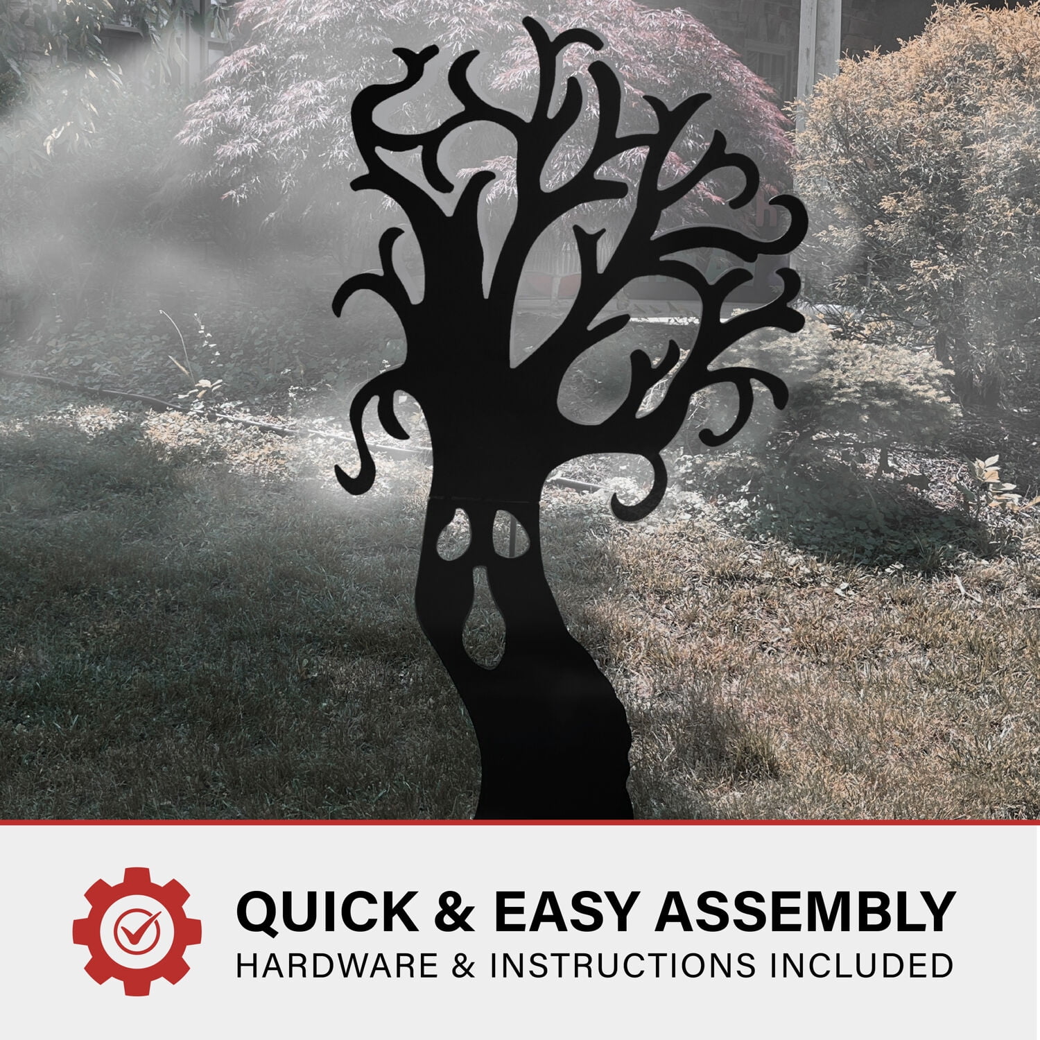 Haunted Hill Farm Haunted Tree Iron Halloween Silhouette