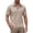 Khaki, variant on Summer Tops for Men Half Zip Pullover Shirts Classic Casual Tops