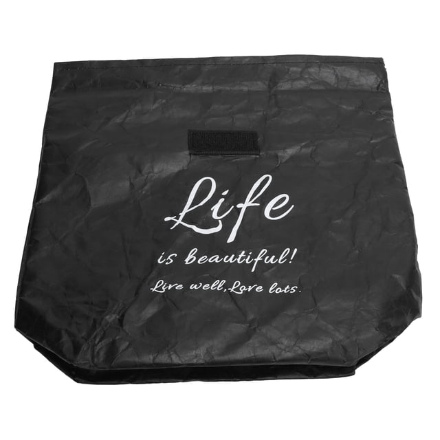 Lunch Bag, Lunch Box Bag, Storage Supplies Retro Style Reusable Environmental Protection For Gym Fruits Vegetables Car Black