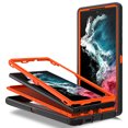 thumbnail image 2 of Aggxpf Samsung Galaxy S23 Ultra Case, Military-Grade Drop Protection Shockproof Protective Phone Case for 6.8" Galaxy S23 Ultra, Orange, 2 of 5
