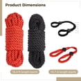 thumbnail image 5 of 4 Pcs Christmas Craft Rope Kit, Includes 2 Bundles Nylon Cord and 2 Adjustable Braided Rope Bracelets, Multipurpose Soft Ropes for DIY, Tying, Hanging, Swing, 5 of 6