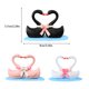 thumbnail image 5 of Estatuilla de decoración Cisne Amor Naiovety Resina Negro HA077361-01, 5 of 6