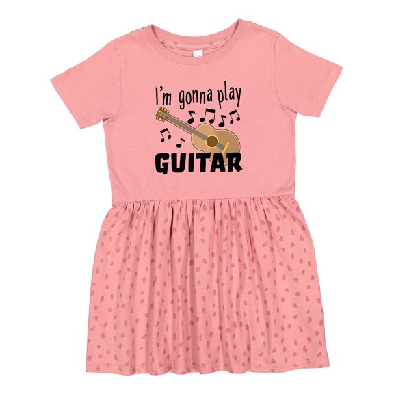 Inktastic I'm Gonna Play Guitar Music Girls Toddler Dress