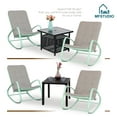 thumbnail image 6 of Outdoor 1 PC Rocking Chair Metal Rocking Chair with Cushion for Outdoor Indoor Balcony, Green, 6 of 6