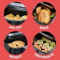 thumbnail image 2 of BLACK+DECKER Purifry - Freidora de aire de 6 cuartos de galón, sabor frito crujiente sin grasa, además de hornear, deshidratar y mantener la comida caliente, visualización táctil digital y apagado, 2 of 5
