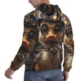 thumbnail image 6 of Goofa Vintage Gentleman Duck for Men's Hooded Sweatshirt - Lightweight Pullover Hoodie with Kangaroo Pocket, Perfect for Everyday Wear-XX-Large, 6 of 7