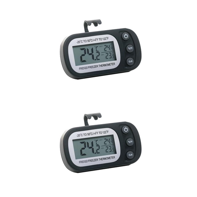 sweethay Digital Portable LCD Screen Display Control Refrigerator Temperature IPX4 Button Waterproof Meter Gauge Negro 2piezas sweethay CBP110867