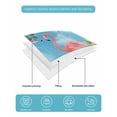 thumbnail image 5 of Quilts Twin-XL Size Bedding Set, Pink Flamingos Lightweight Quilted Comforter, Summer Beach Tropical Floral Cactus Soft Reversible Bedspread Coverlet with Pillow Covers for All Season, 68" x 98", 5 of 7