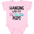 thumbnail image 3 of Inktastic Easter Hanging with My Peeps Pastel Bunnies Boys or Girls Baby Bodysuit, 3 of 5