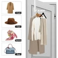 thumbnail image 3 of Over The Door Hanger Hooks for Clothes, Over The Door Clothes Drying Rack for Laundry, Heavy Duty Metal Foldable Portable Clothing Hanging Rack (2 Pack), 3 of 4