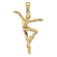 thumbnail image 3 of Real 14kt Yellow Gold Ballet Dancer Pendant; for Adults and Teens; for Women and Men, 3 of 5