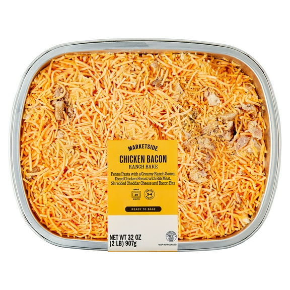 Marketside Fresh Never Frozen Prepared Meal Ready to Bake Chicken Bacon Ranch Bake, 32 oz