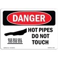 thumbnail image 1 of OSHA Danger Sign - Hot Pipes Do Not Touch | Sign | Protect Your Business, Construction Site, Warehouse & Shop, 1 of 5