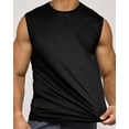 thumbnail image 3 of Real Essentials 5 Pack: Men's Breeze Tech Tank Tops Sleeveless Shirts Workout Muscle Athletic Running (Big & Tall Available), 3 of 5