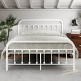 thumbnail image 2 of EvinTer Platform Metal Full Bed Frame, Suitable for All Ages, White, 2 of 6