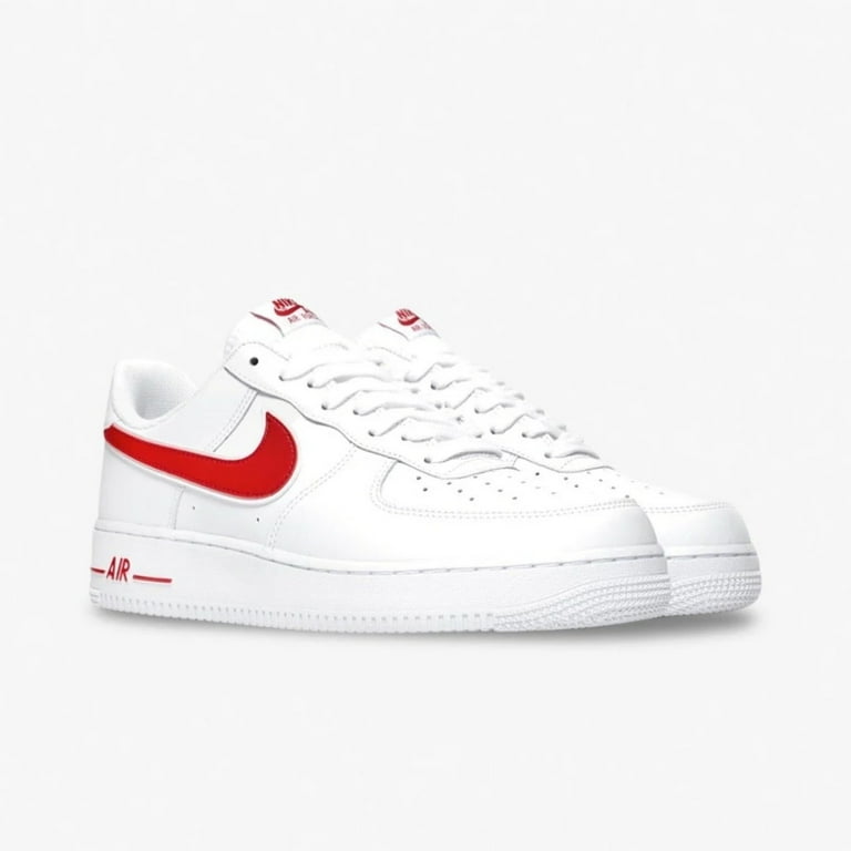 Nike air force 1 low - men's white/gym red cheap