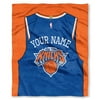 NBA New York Knicks "Jersey" Personalized Silk Touch Throw Blanket