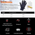 thumbnail image 5 of Spencer Winter Touch Screen Gloves Outdoor Windproof Waterproof Fleece Texting Gloves Non-Slip Palm for Men Women (XL, Blue), 5 of 9