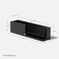 thumbnail image 2 of Veradek Block Series Trough 36" Plastic Planter - Black, 2 of 13