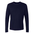 thumbnail image 1 of Next Level Cotton Long Sleeve Crew, S, Midnight Navy, 1 of 3